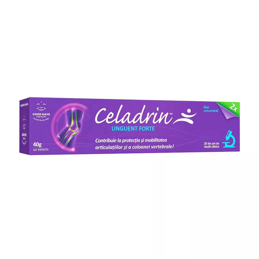 Celadrin Unguent Forte, 40 g, Good Days Therapy, [],https:farmaciabajan.ro