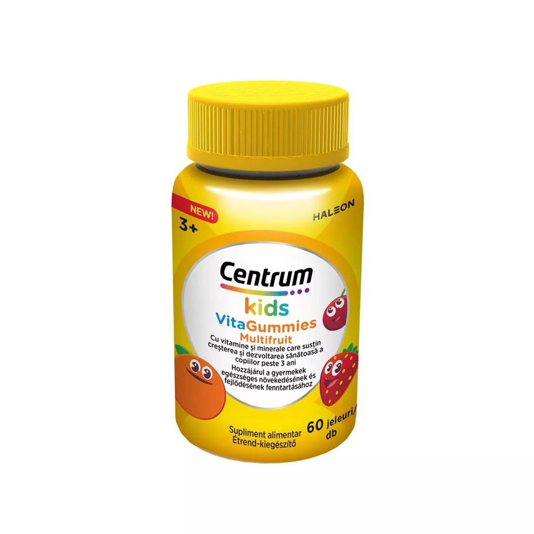 Centrum Kids VitaGummies Multifruct, 60 jeleuri, Haleon, [],farmaciabajan.ro