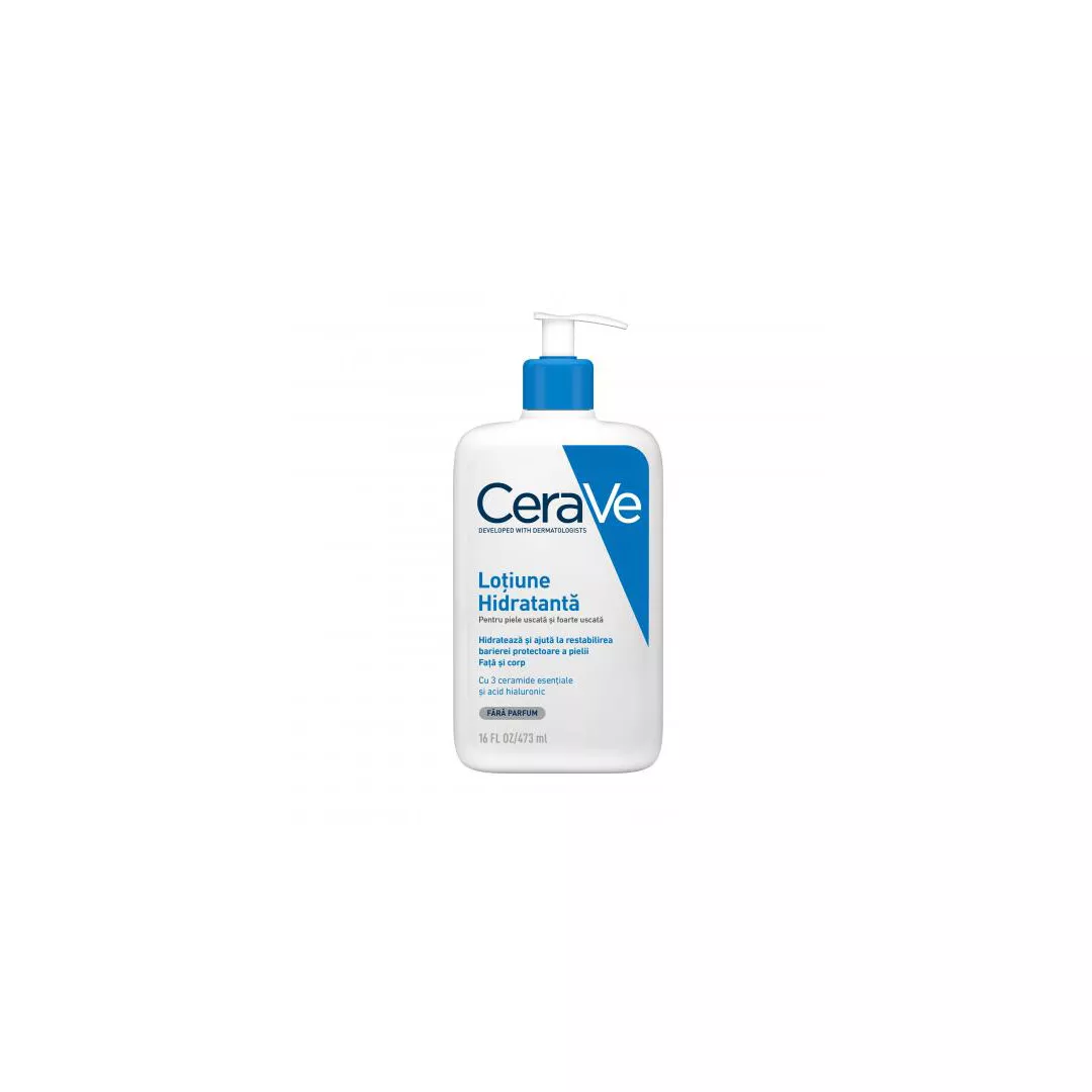 Lotiune hidratanta de fata si corp pentru piele uscata si foarte uscata, 473 ml, CeraVe , [],farmaciabajan.ro