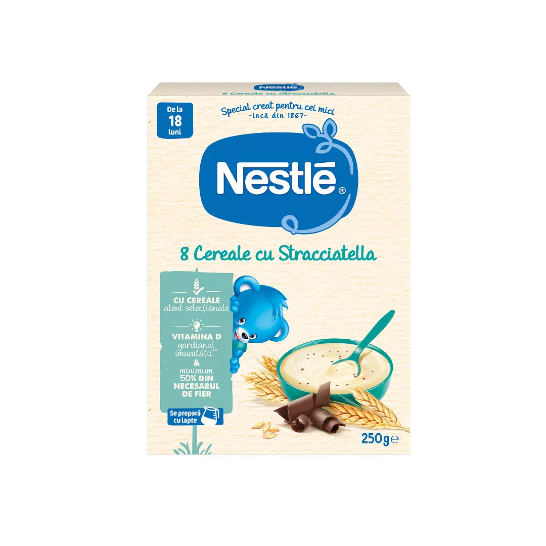 Cereale Nestle Stracciatella, 250 g, de la 12 luni, [],https:farmaciabajan.ro