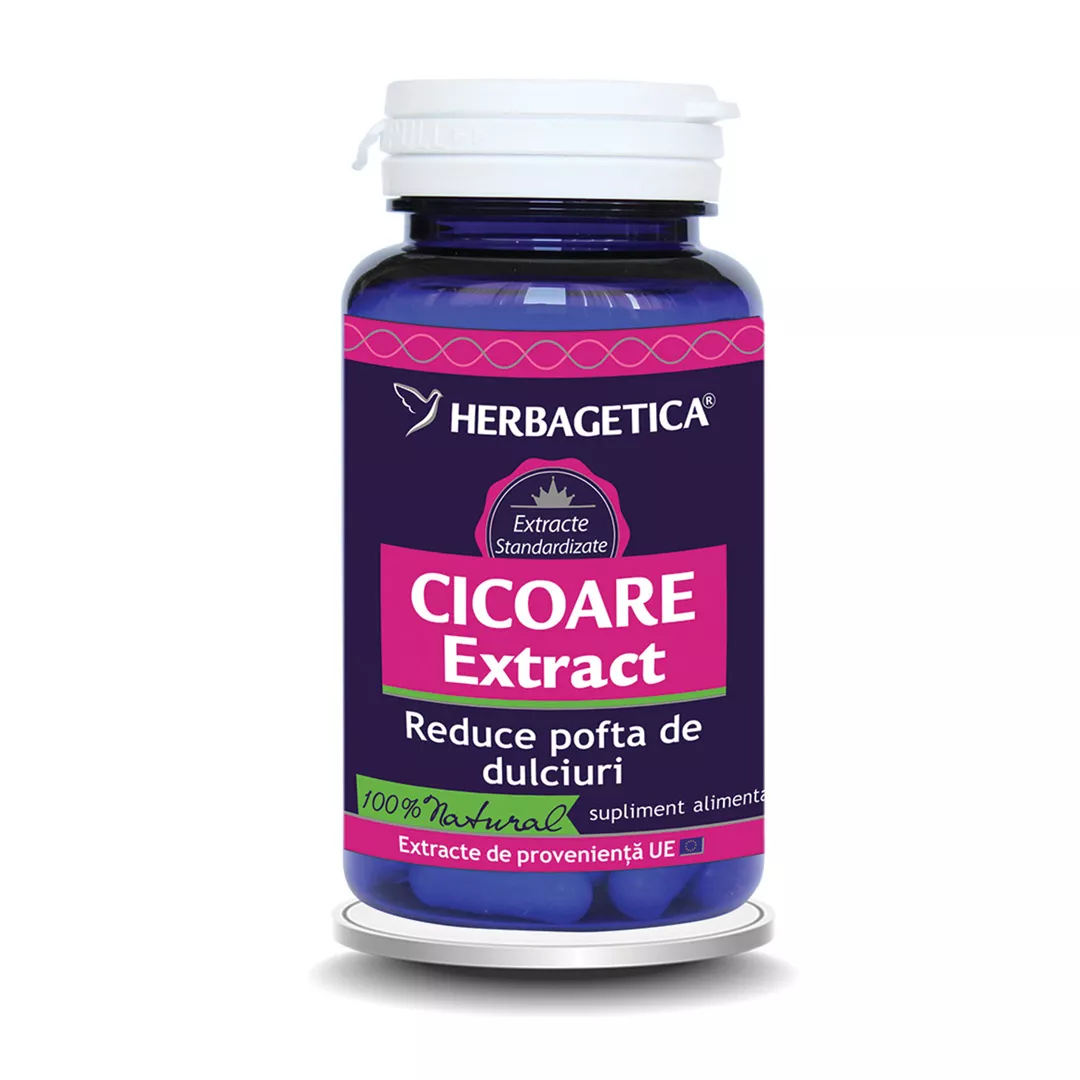 Cicoare Extract, 60 capsule, Herbagetica, [],farmaciabajan.ro
