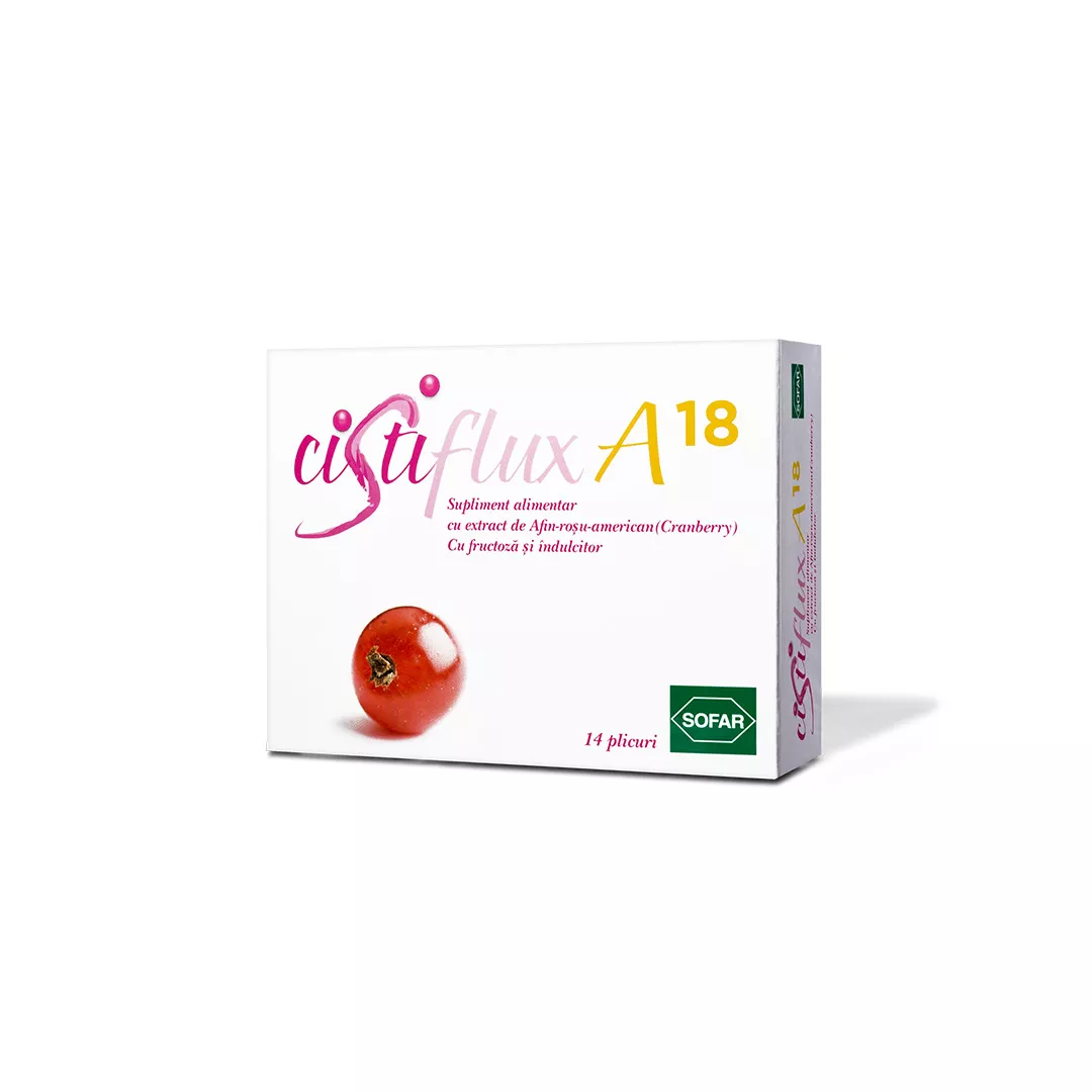 CistiFlux A18, 14 plicuri, Sofar, [],farmaciabajan.ro