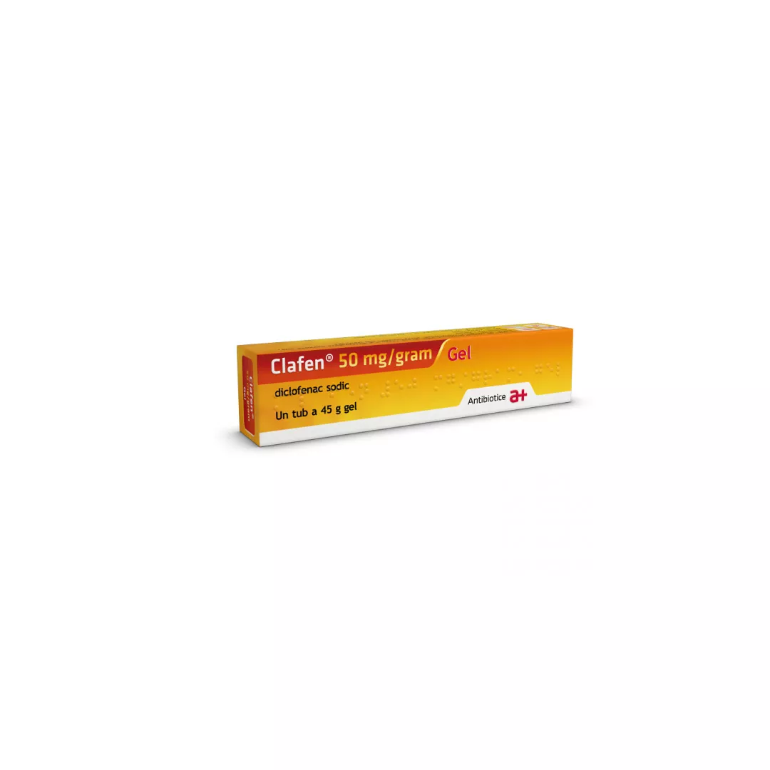 Clafen gel 50 mg/gram, 45 g, Antibiotice SA, [],farmaciabajan.ro