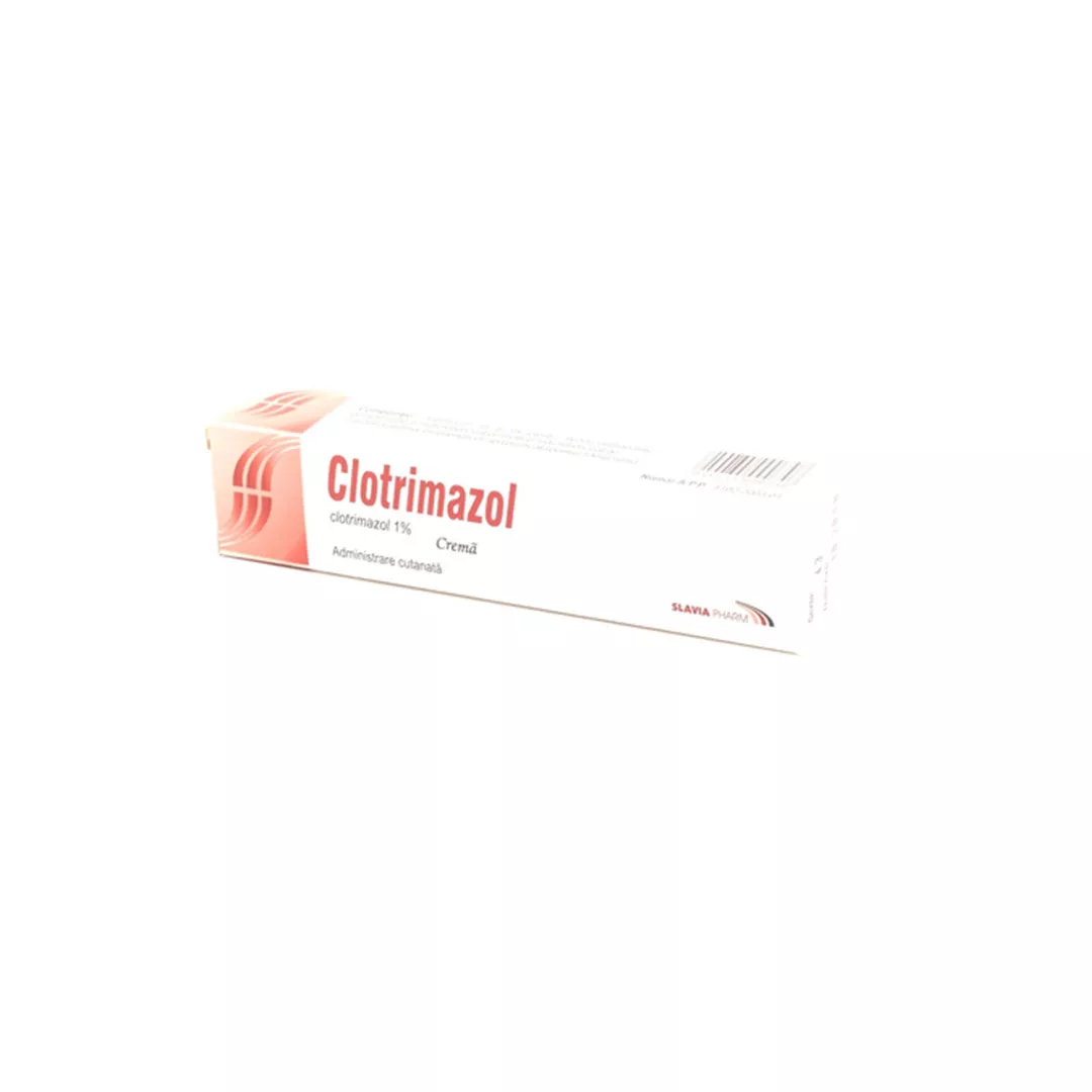 Clotrimazol crema 1%, 20 g, Slavia, [],farmaciabajan.ro