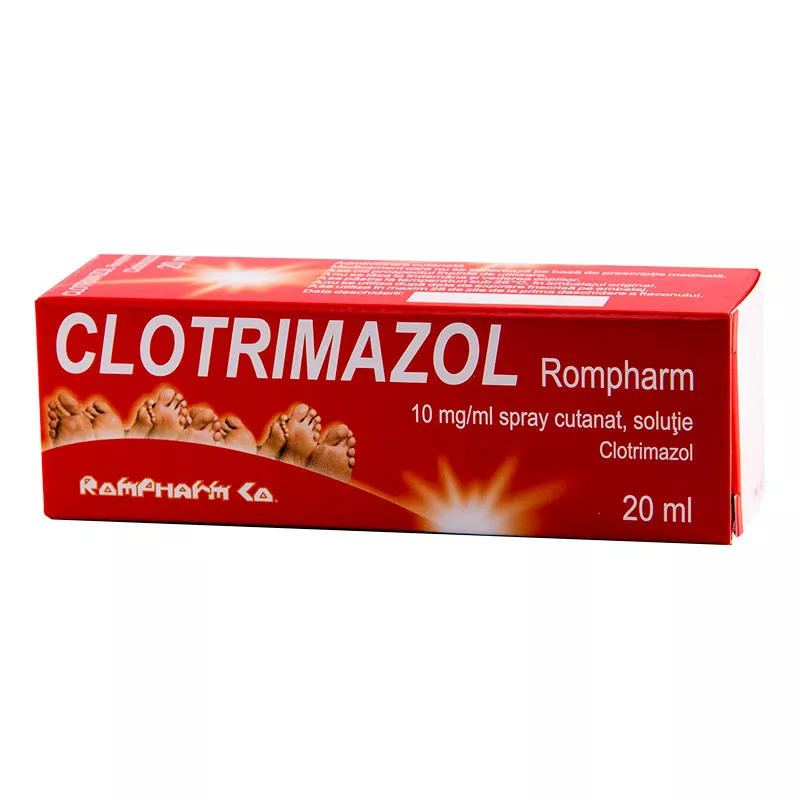 Clotrimazol, 20 ml, Rompharm, [],https:farmaciabajan.ro