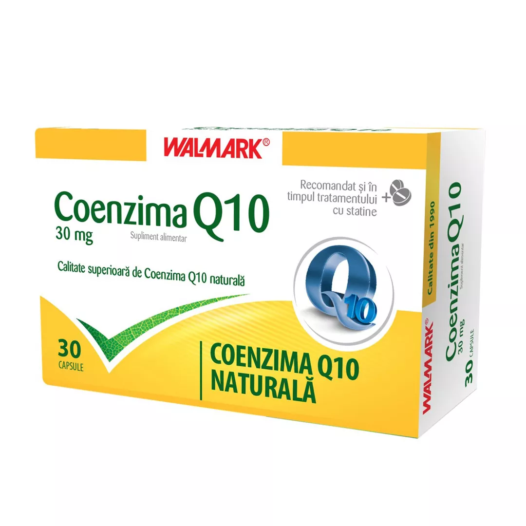 Coenzima Q10 30mg, 30 capsule, Walmark, [],farmaciabajan.ro