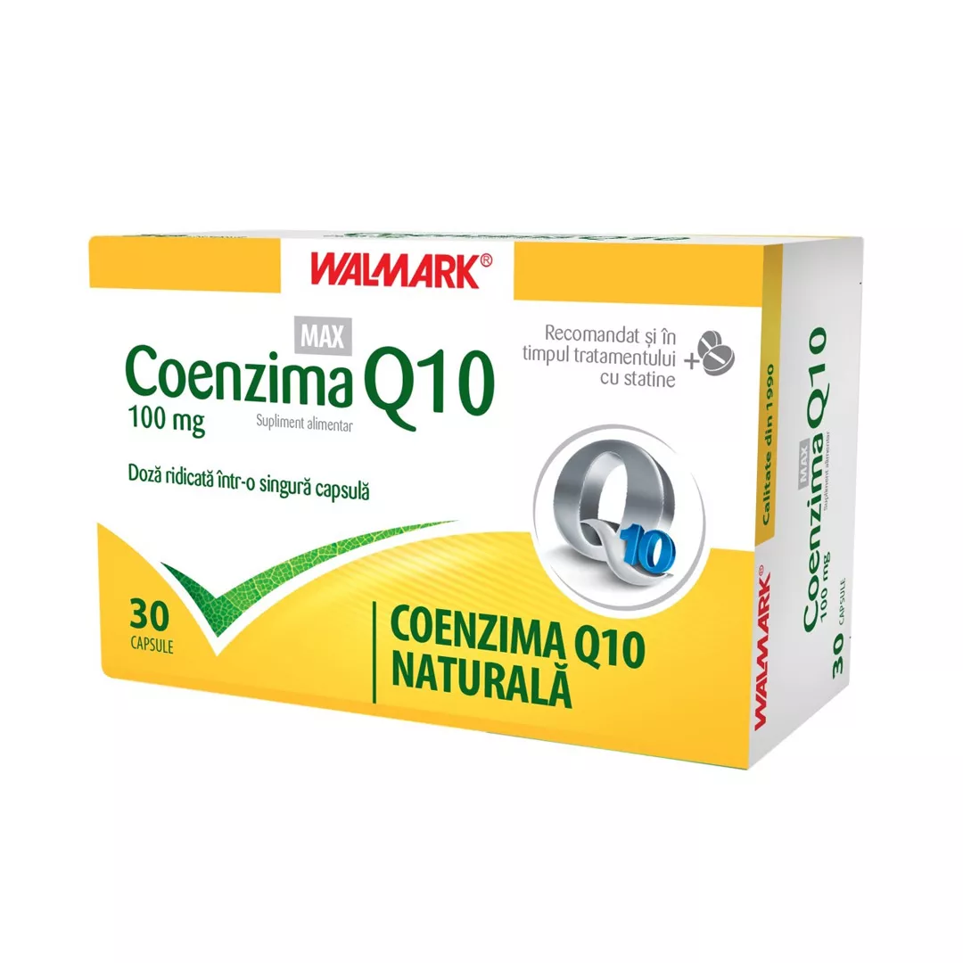 Coenzima Q10 Max 100 mg, 30 capsule, Walmark, [],https:farmaciabajan.ro