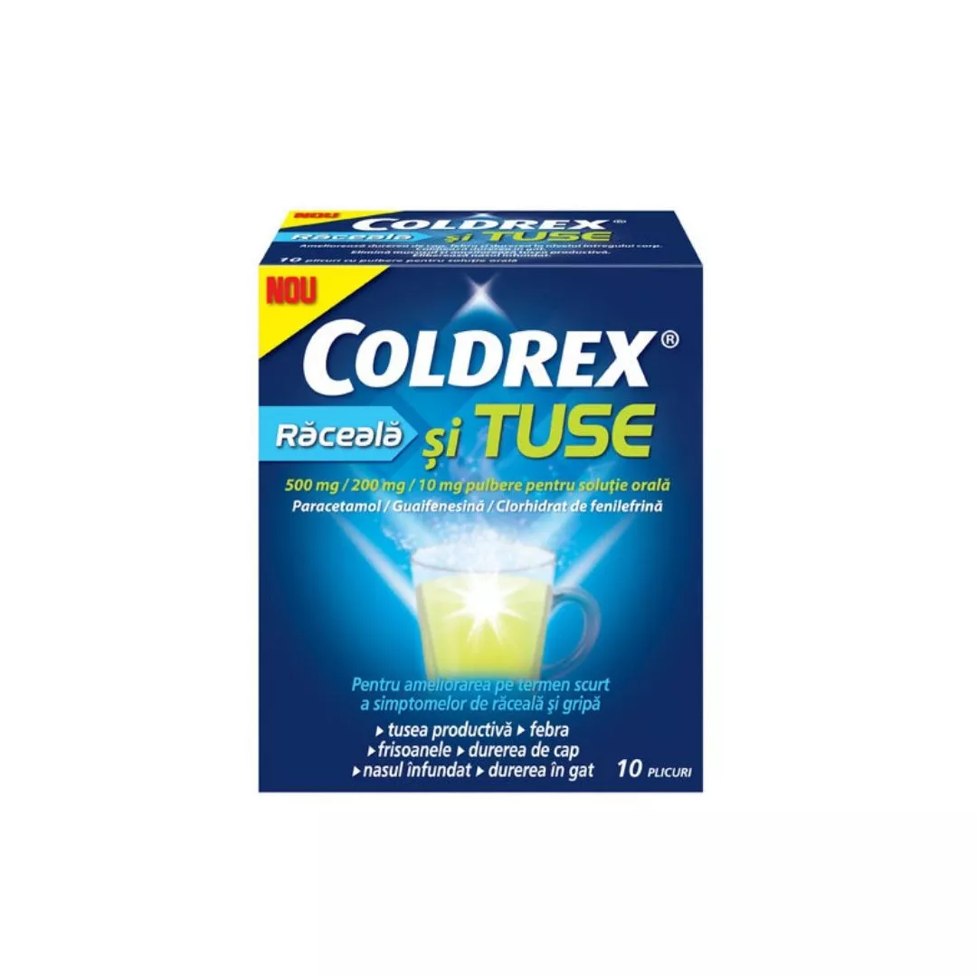 Coldrex Raceala Si Tuse, 10 plicuri, [],farmaciabajan.ro