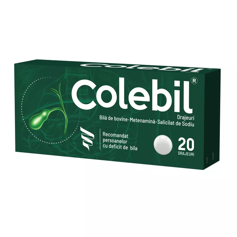 Colebil, 20 drajeuri, Biofarm, [],farmaciabajan.ro