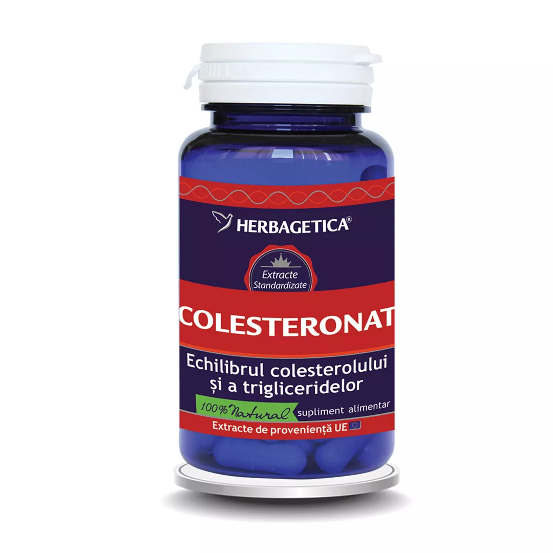 Colesteronat, 60 capsule, Herbagetica, [],farmaciabajan.ro