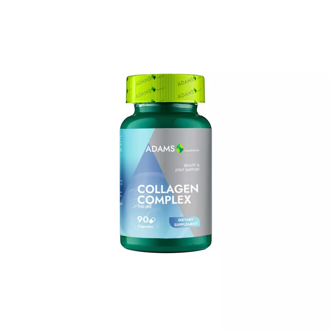 Collagen Complex, 700 mg, 90 capsule, Adams Visions, [],https:farmaciabajan.ro
