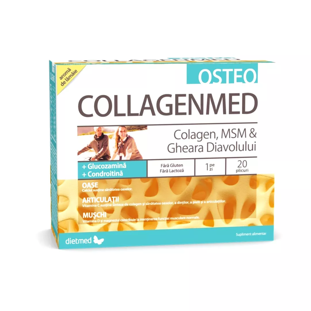 Collagenmed Osteo, 20 plicuri, Dietmed, [],farmaciabajan.ro