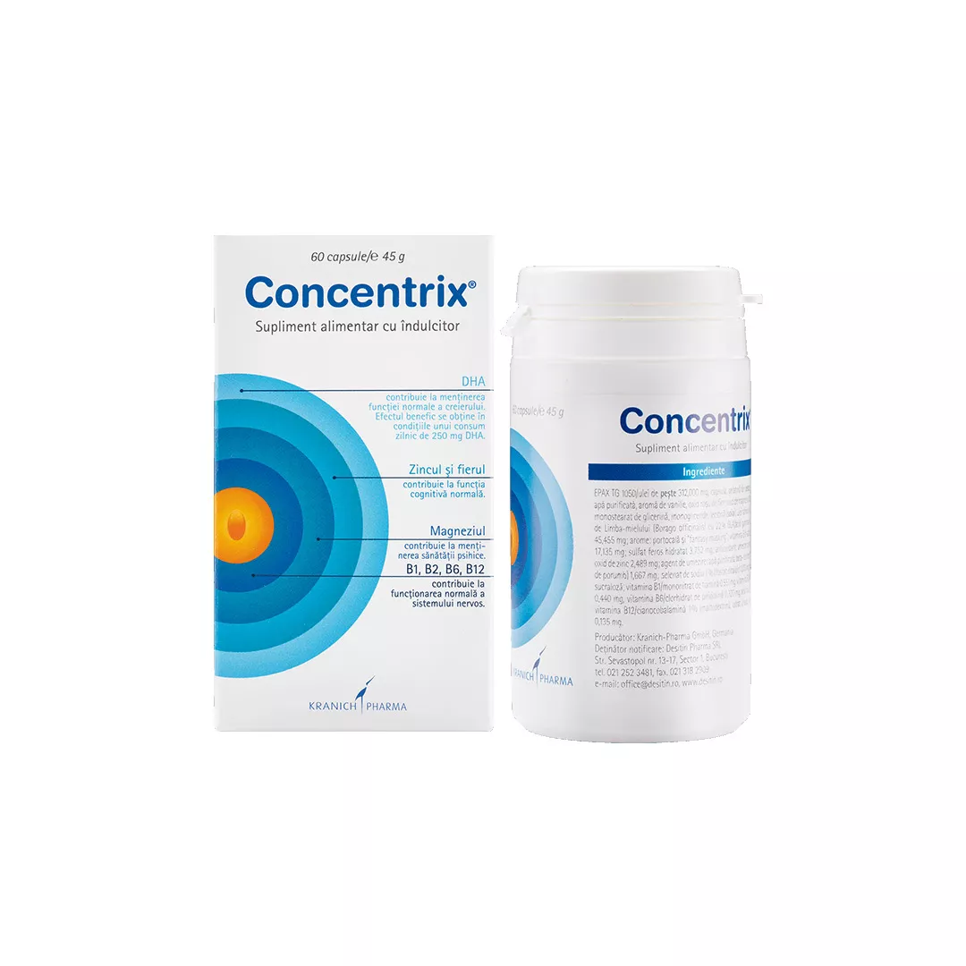 Concentrix, 180 comprimate, Destin Pharma, [],farmaciabajan.ro
