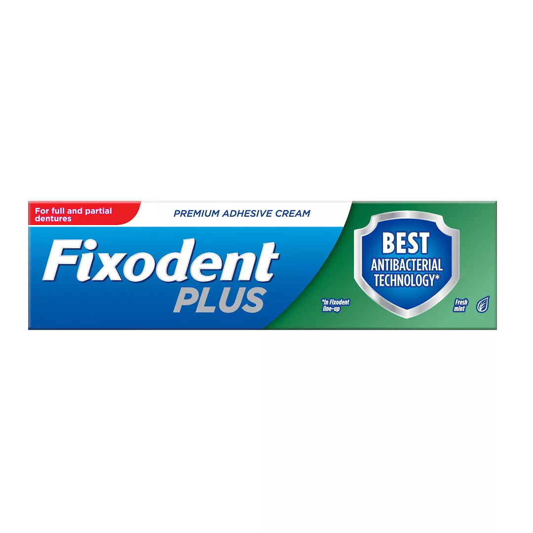 Crema adeziva pentru proteza dentara Dual Protect, 40 g, Fixodent Plus, [],farmaciabajan.ro