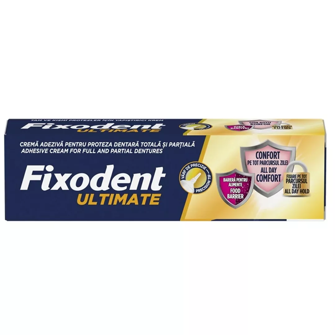 Crema adeziva Ultimate, 40 ml, Fixodent, [],farmaciabajan.ro