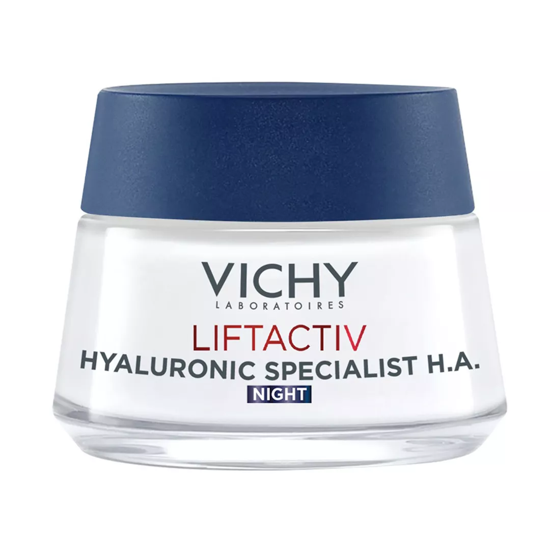 Crema antirid de noapte Liftactiv Hyaluronic Specialist HA, 50 ml, Vichy, [],farmaciabajan.ro