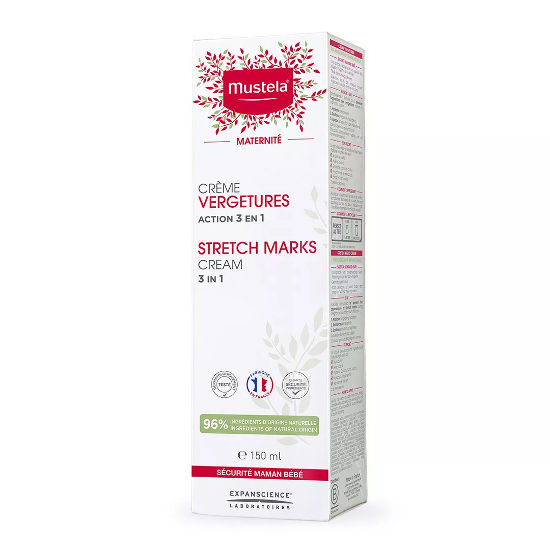 Crema antivergeturi cu actiune 3 in 1 Maternite, 150 ml, Mustela, [],farmaciabajan.ro