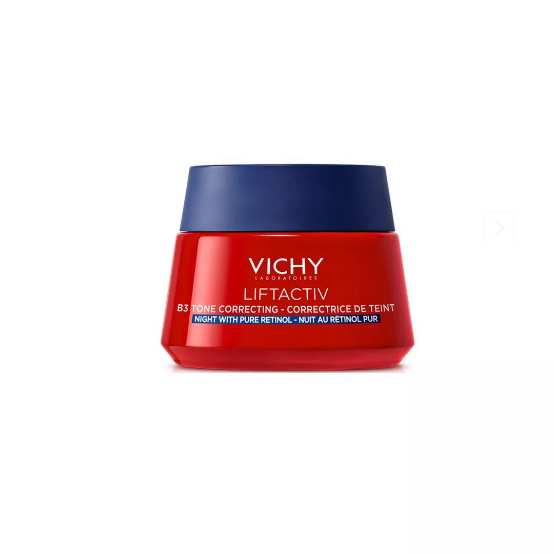 Crema de noapte antirid, antipete pigmentare cu retinol pur si niacinamida Liftactiv B3, 50 ml, Vichy, [],farmaciabajan.ro