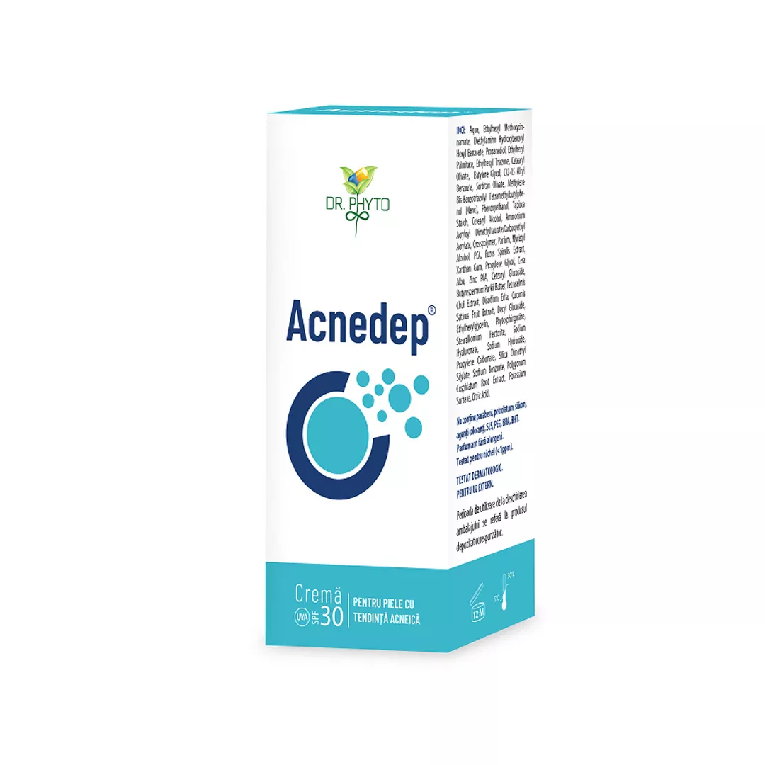 Crema de zi Acnedep, 50 ml, Dr. Phyto, [],farmaciabajan.ro