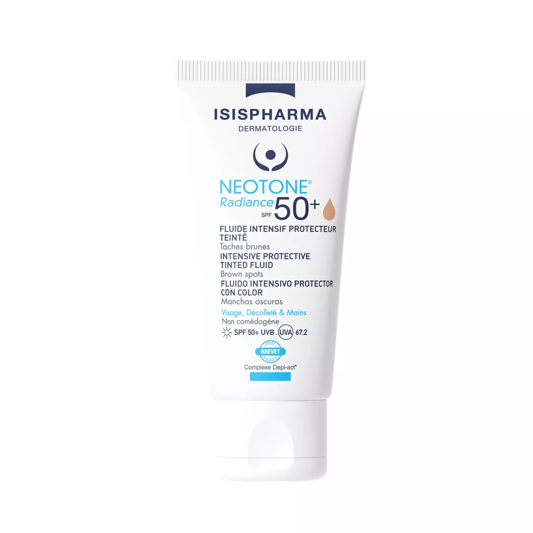 Crema depigmentanta nuantatoare SPF50+ Medium Neotone Radiance, 30 ml, Isispharm, [],farmaciabajan.ro