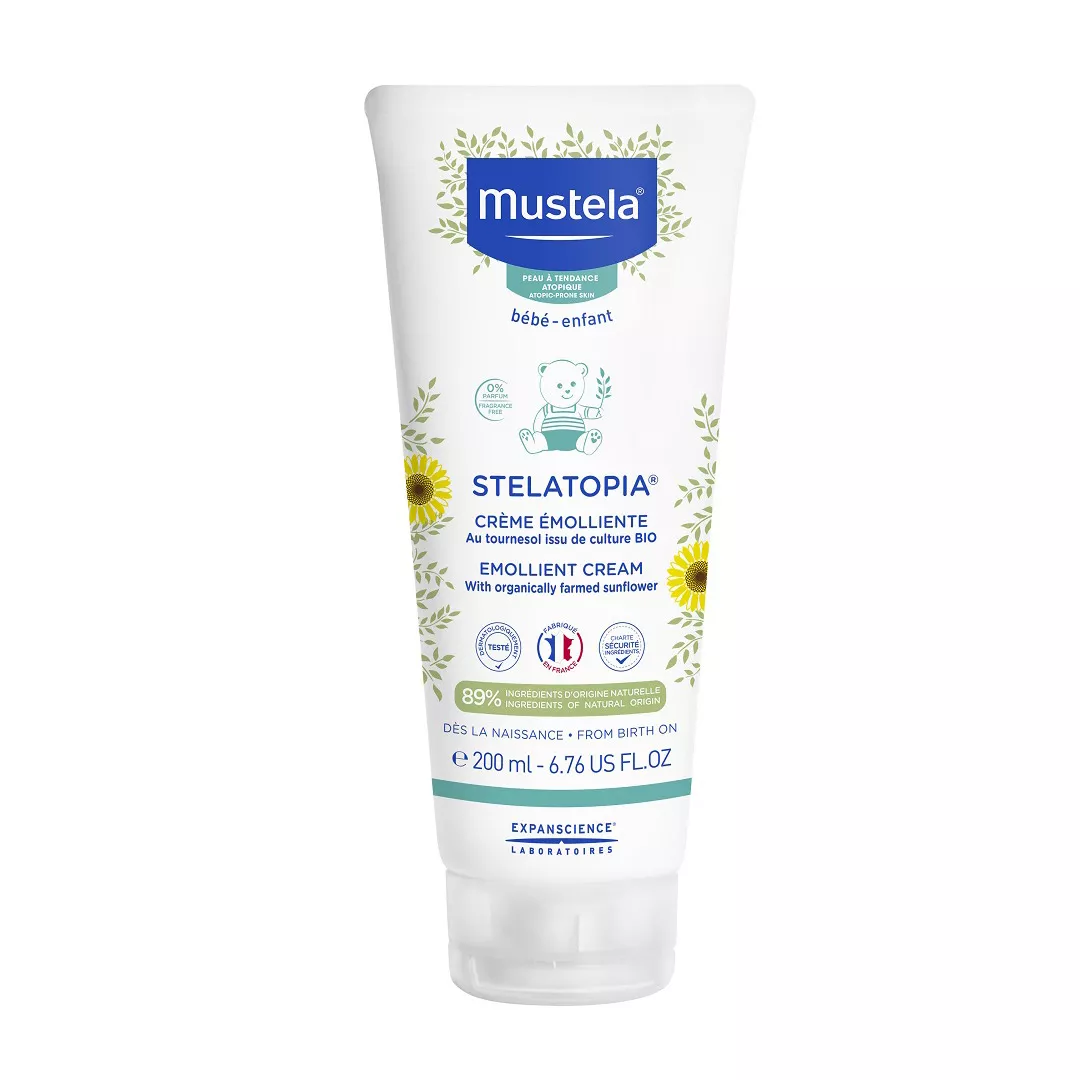 Crema emolienta pentru piele atopica Stelatopia, 200 ml, Mustela, [],farmaciabajan.ro