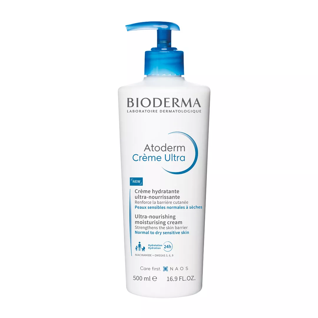 Crema hidratanta Atoderm Ultra, 500 ml, Bioderma, [],farmaciabajan.ro