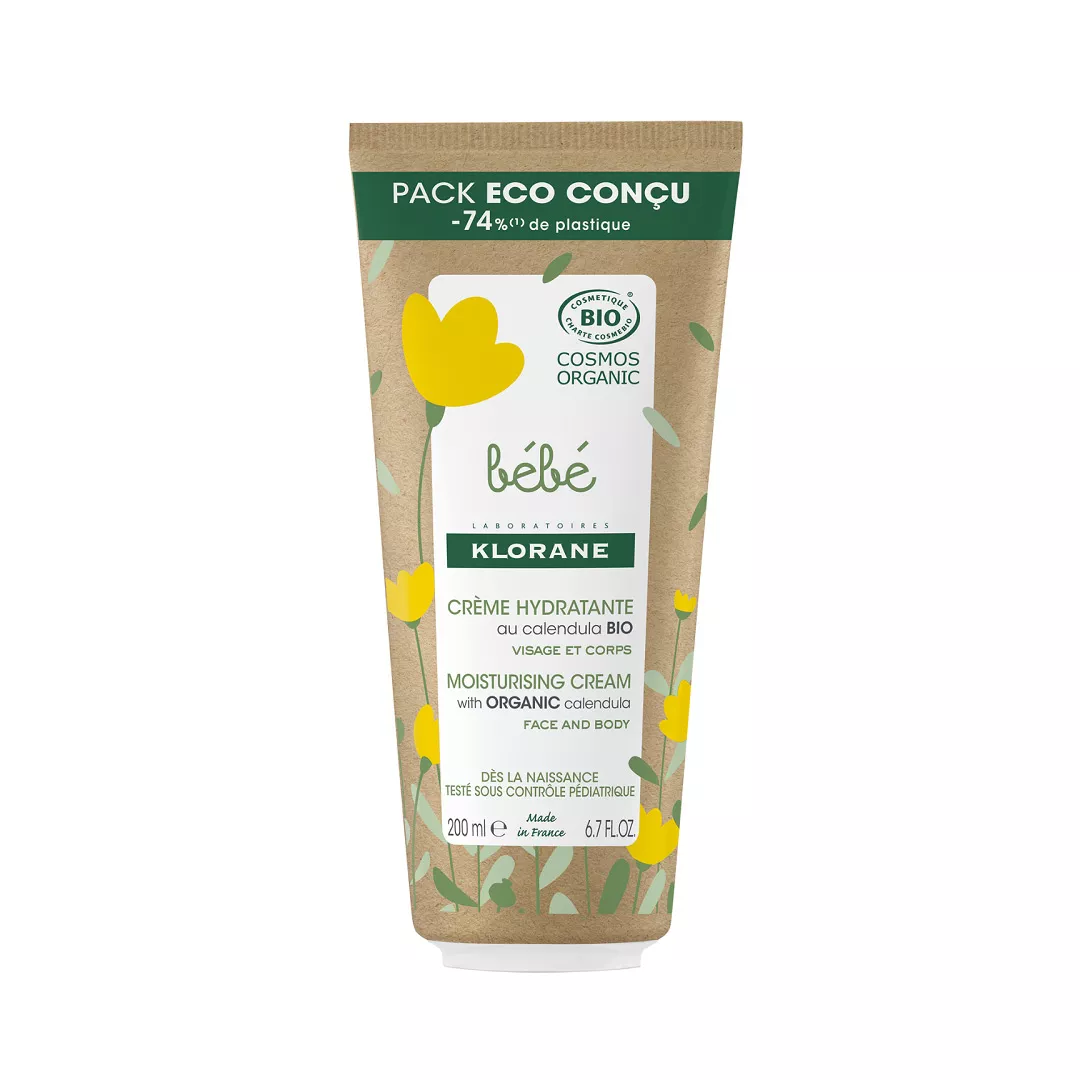 Crema hidratanta bio pentru fata si corp, 200 ml, Klorane Bebe, [],farmaciabajan.ro