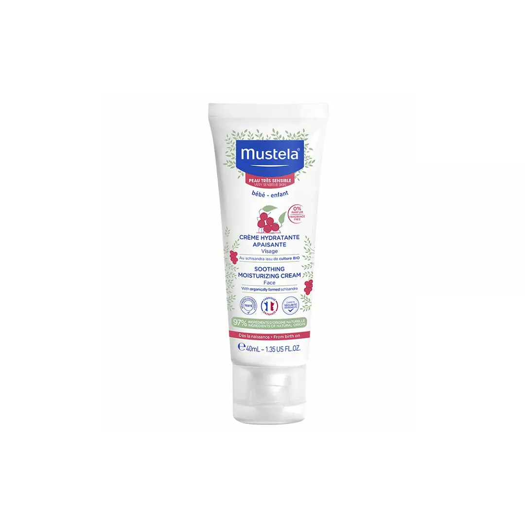 Crema hidratanta calmanta pentru piele sensibila, 40 ml, Mustela, [],farmaciabajan.ro