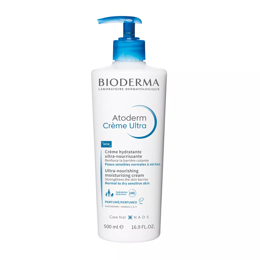 Crema hidratanta parfumata Atoderm Ultra, 500 ml, Bioderma, [],farmaciabajan.ro