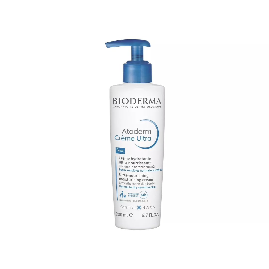 Crema hidratanta pentru fata si corp Atoderm Ultra, 200 ml, Bioderma, [],farmaciabajan.ro