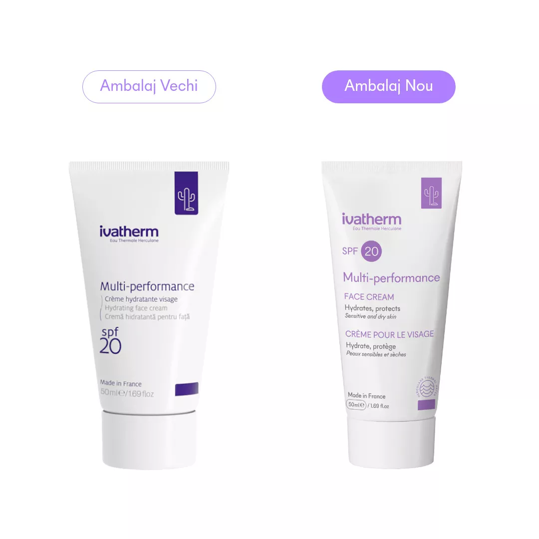 Crema hidratanta pentru fata SPF 20 Multi-Performance, 50 ml, Ivatherm, [],farmaciabajan.ro