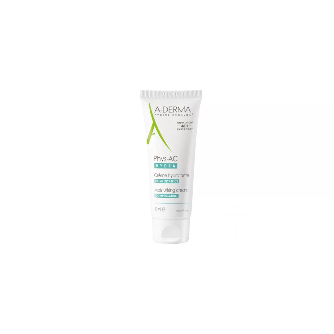 Crema hidratanta pentru ten cu tendinta acneica Phys-AC Hydra, 40 ml, A-Derma, [],farmaciabajan.ro