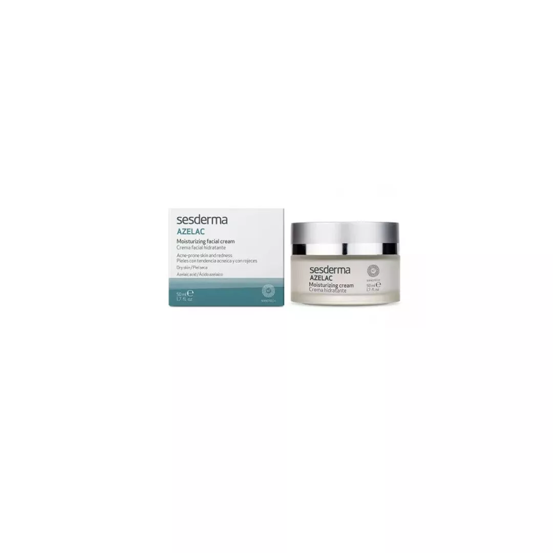 Crema hidratanta pentru ten uscat predispus la acnee Azelac, 50 ml, Sesderma, [],farmaciabajan.ro