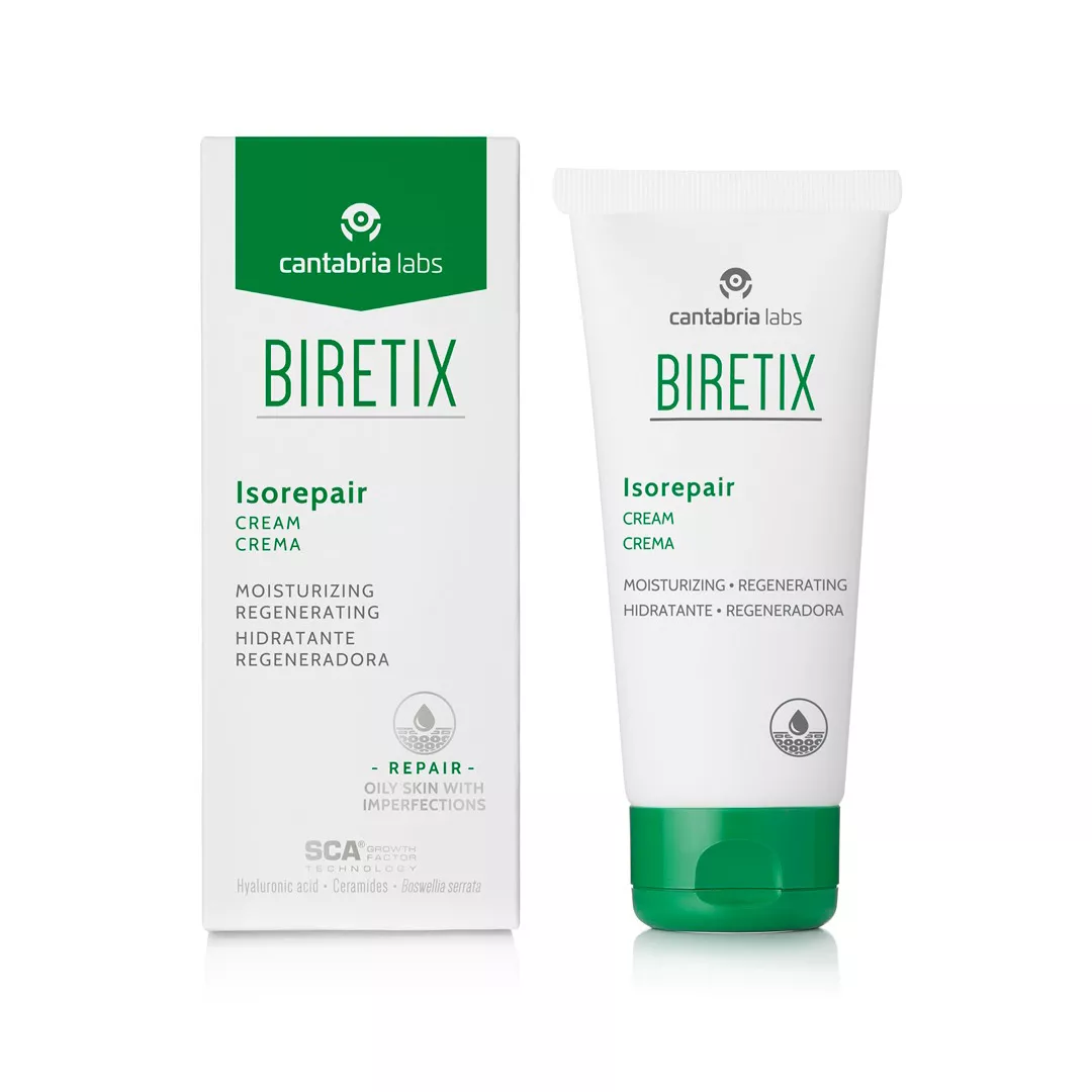 Crema hidratanta si regeneratoare Biretix Isorepair, 50 ml, Cantabria Labs, [],farmaciabajan.ro
