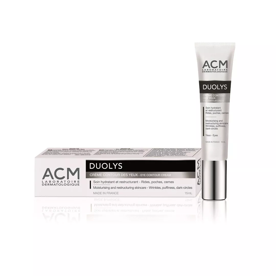 Crema hidratanta si restructuranta contur ochi Duolys, 15 ml, Acm, [],farmaciabajan.ro