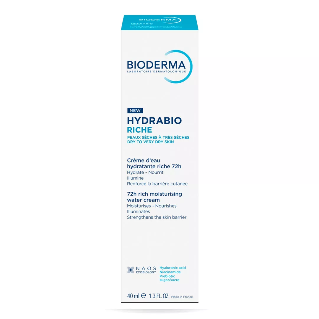 Crema intens hidratanta pe baza de apa Hydrabio Riche, 40 ml, Bioderma, [],farmaciabajan.ro