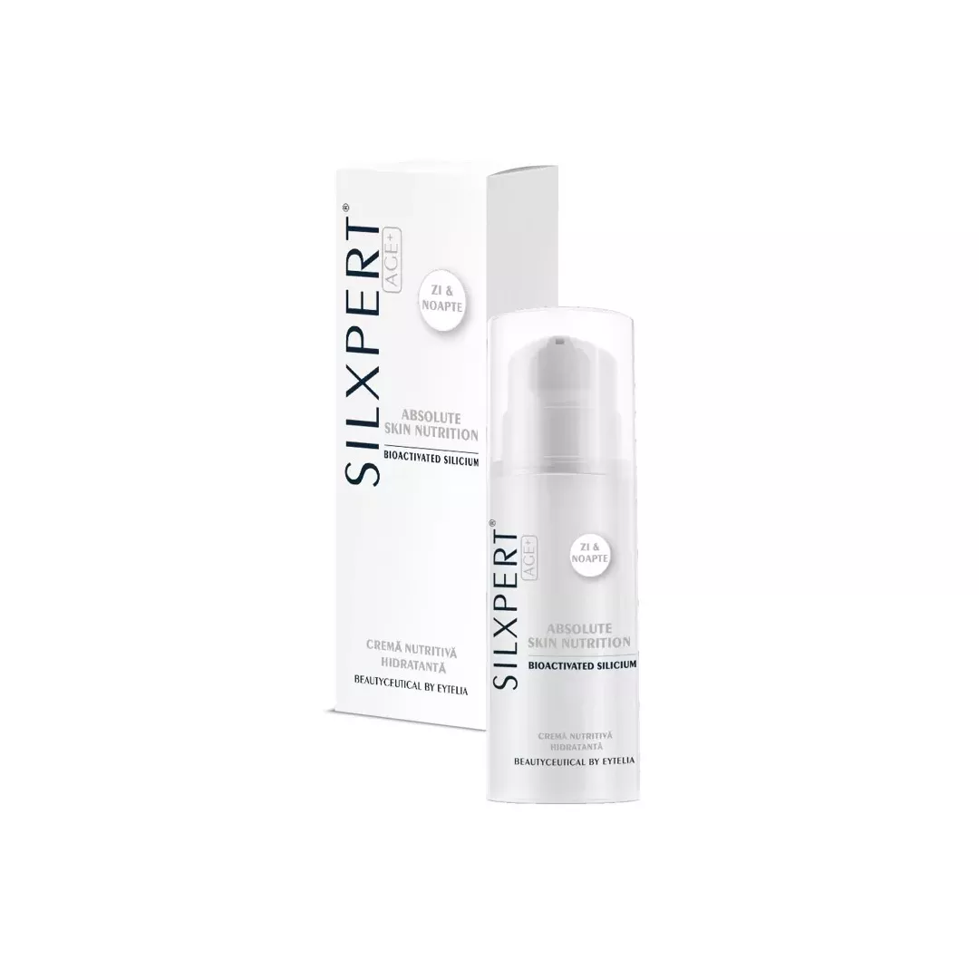 Crema nutritiva hidratanta cu siliciu bioactivat, Absolute skin nutrition, 50 ml, Silxpert, [],farmaciabajan.ro