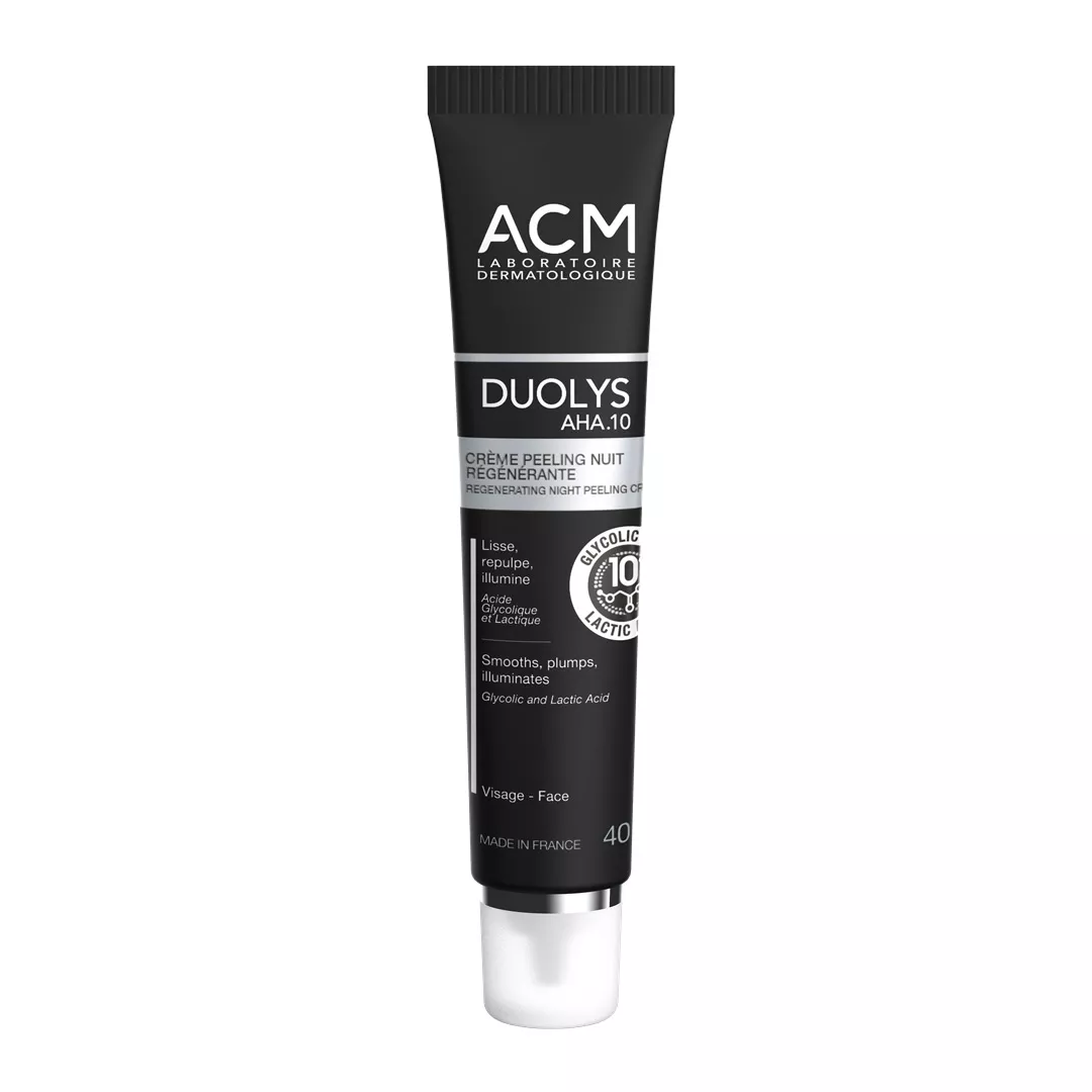 Crema peeling regeneratoare de noapte Duolys AHA.10, 40 ml, Acm, [],farmaciabajan.ro