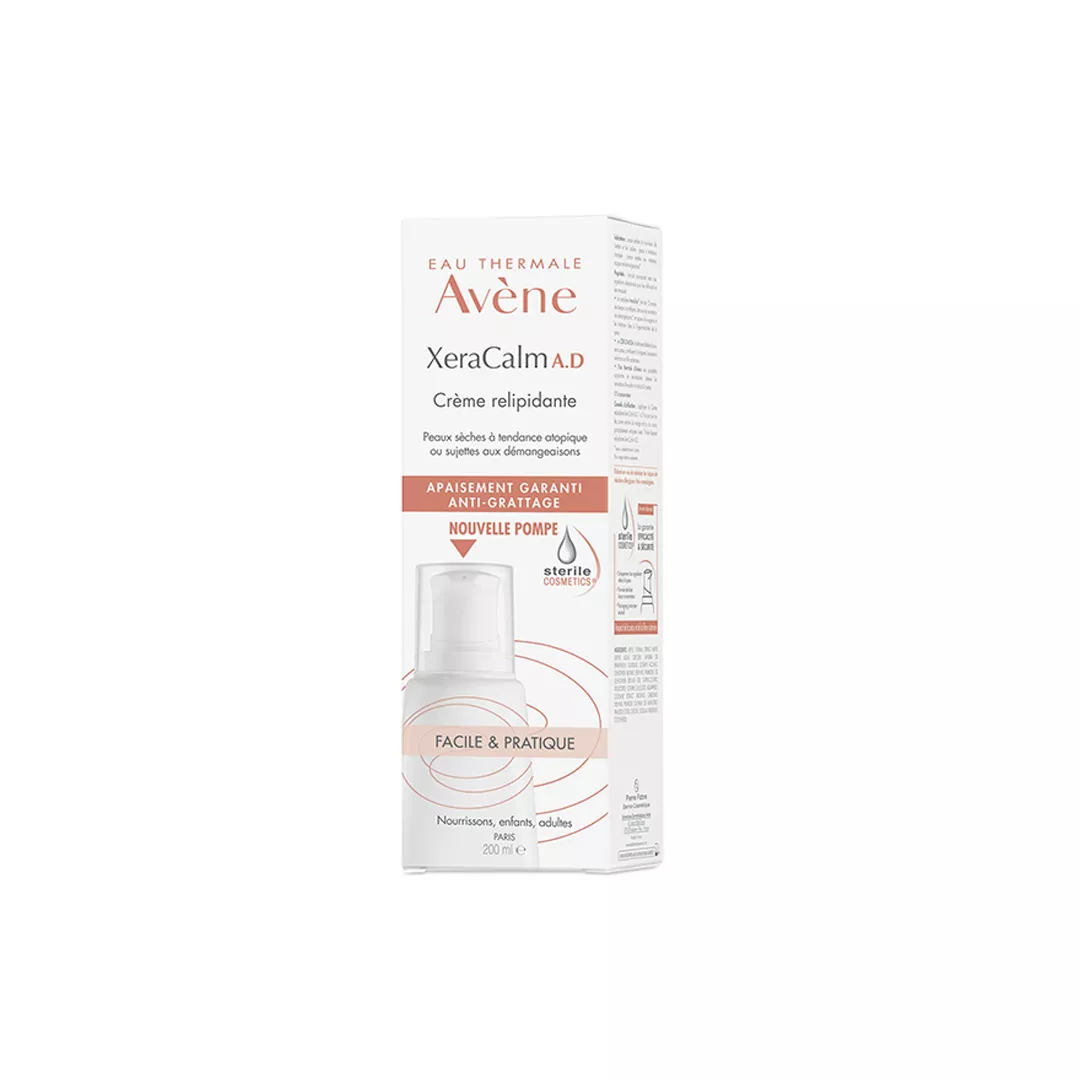 Crema relipidanta pentru pielea uscata predispusa la dermatita atopica sau prurit XeraCalm AD, 200 ml, Avene, [],farmaciabajan.ro