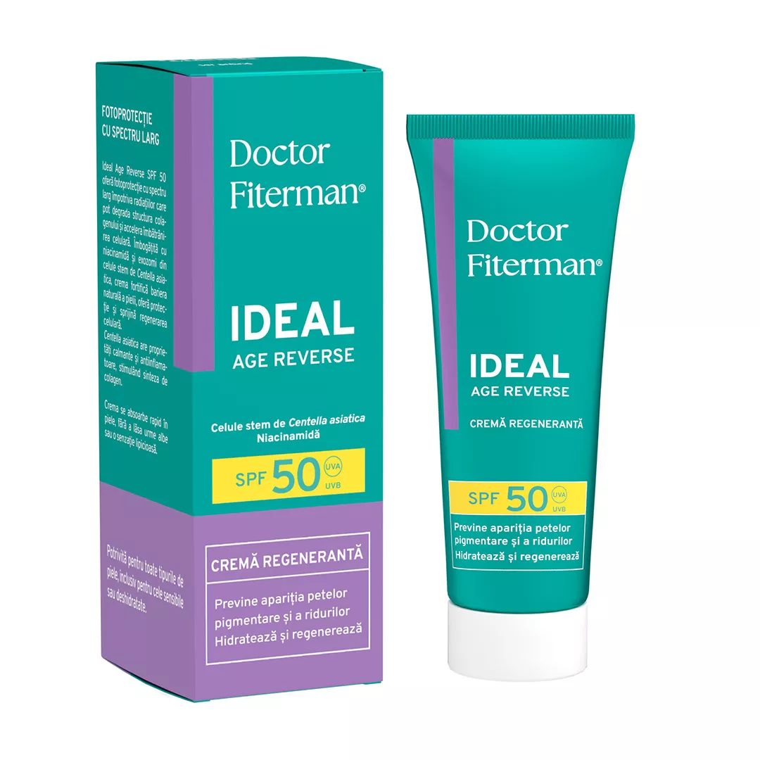 Crema SPF 50 Age Reverse IDEAL Doctor Fiterman, 50 ml, Fiterman Pharma, [],farmaciabajan.ro