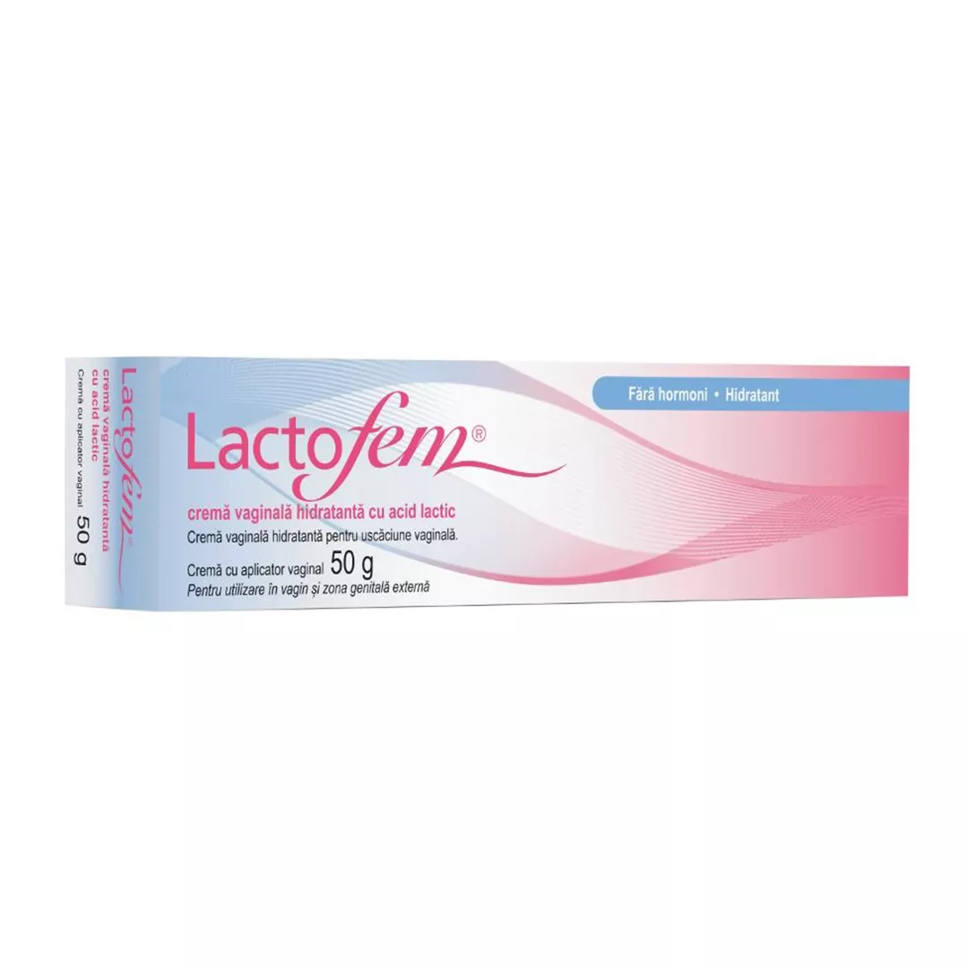 Crema vaginala hidratanta cu acid lactic Lactofem, 50 g, Anton Hubner, [],farmaciabajan.ro