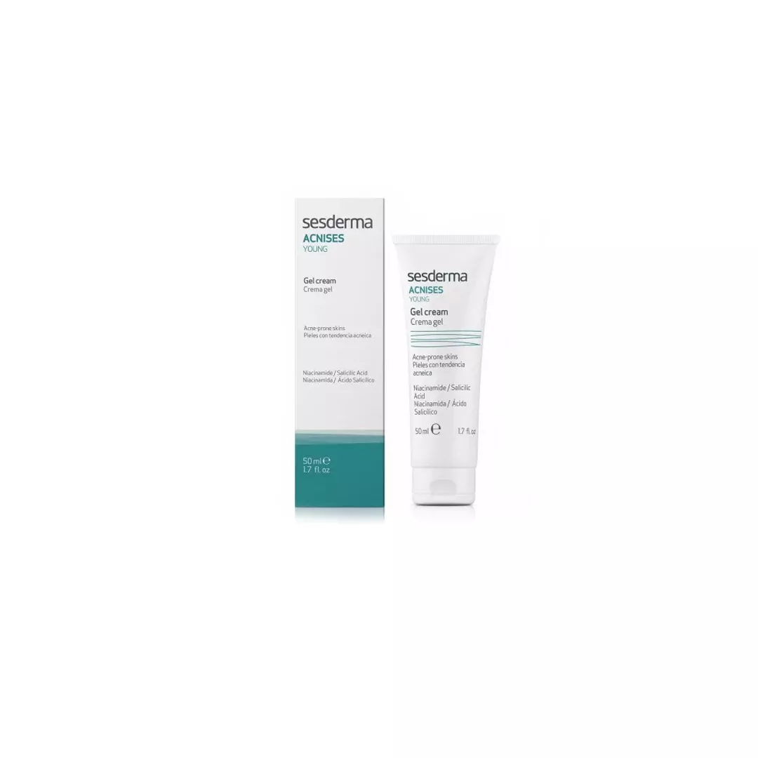 Crema-gel hidratanta pentru ten gras predispus la acnee Acnises Young, 50 ml, Sesderma, [],farmaciabajan.ro