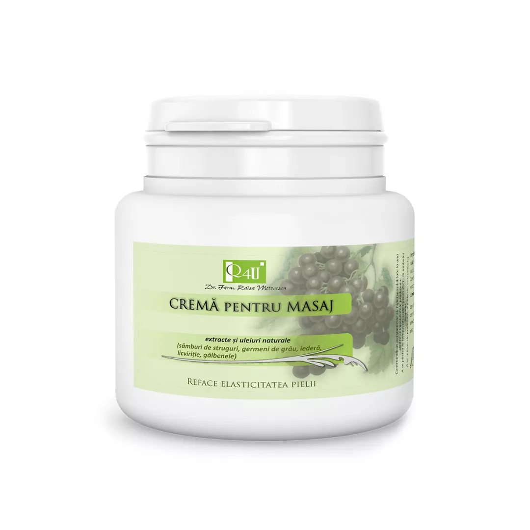 Crema pentru masaj Q4U, 500 ml, Tis Farmaceutic, [],farmaciabajan.ro