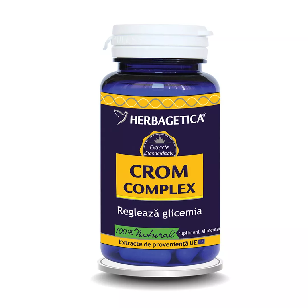 Crom Complex, 60 capsule, Herbagetica, [],farmaciabajan.ro