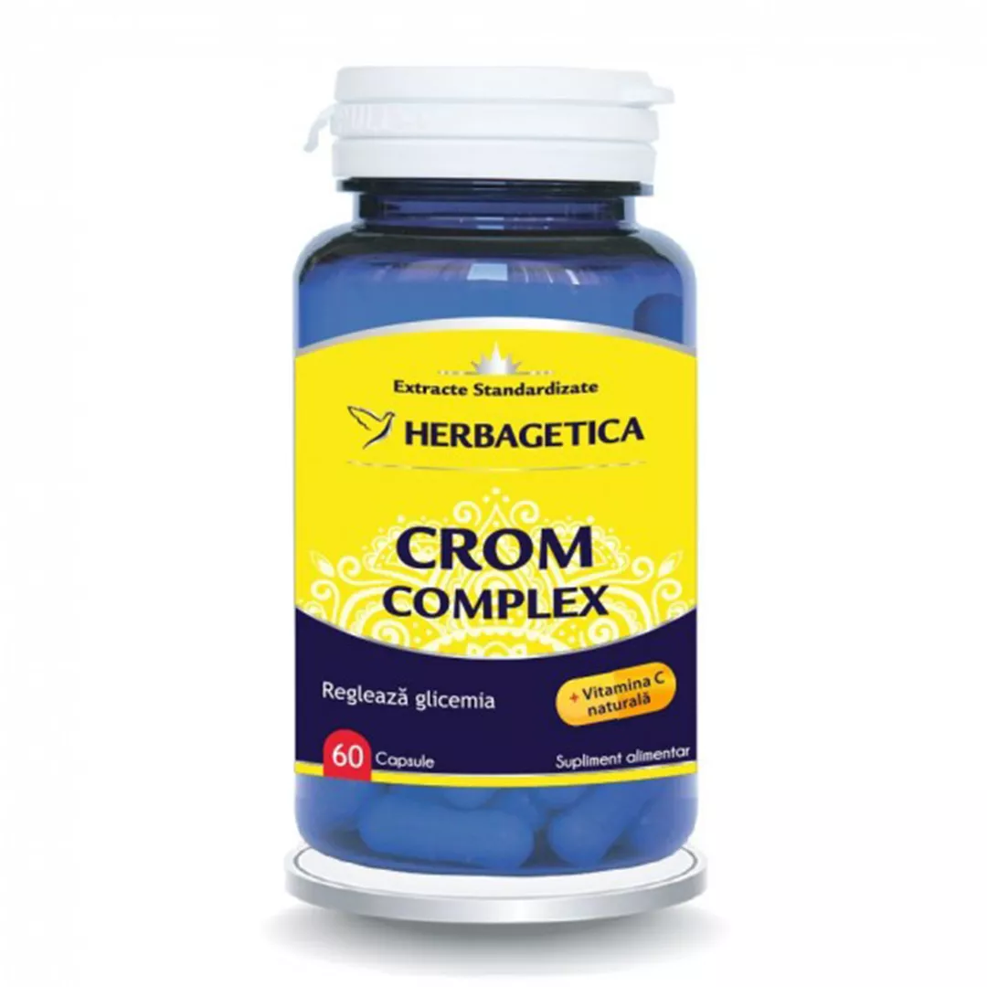 Crom Complex, 60 capsule, Herbagetica, [],farmaciabajan.ro