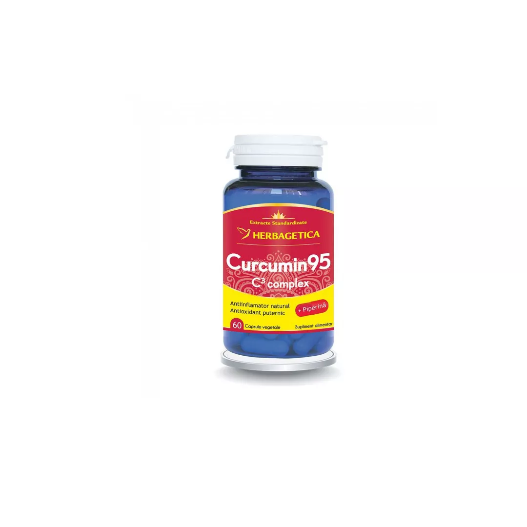 Curcumin95 C3 complex, 60 capsule, Herbagetica, [],farmaciabajan.ro