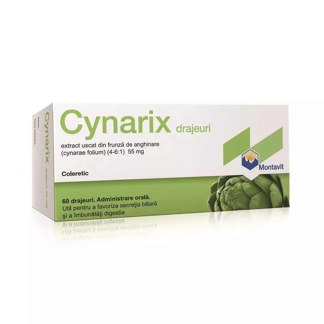 Cynarix, 60 drajeuri, Montavit, [],https:farmaciabajan.ro
