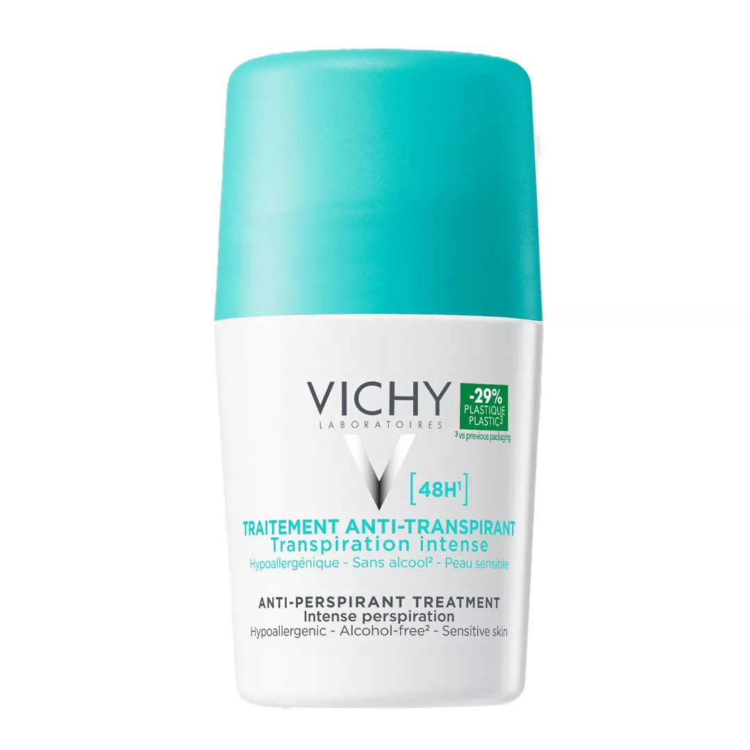 Deodorant roll-on antiperspirant eficacitate 48h, 50 ml, Vichy, [],farmaciabajan.ro