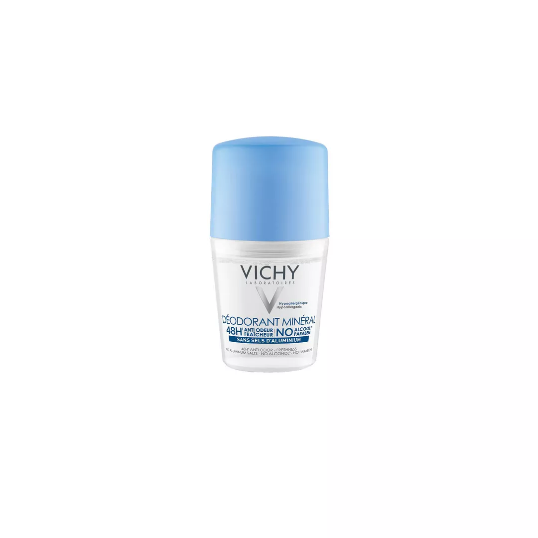 Deodorant Roll-on Mineral, eficacitate 48h, 50 ml, Vichy, [],farmaciabajan.ro