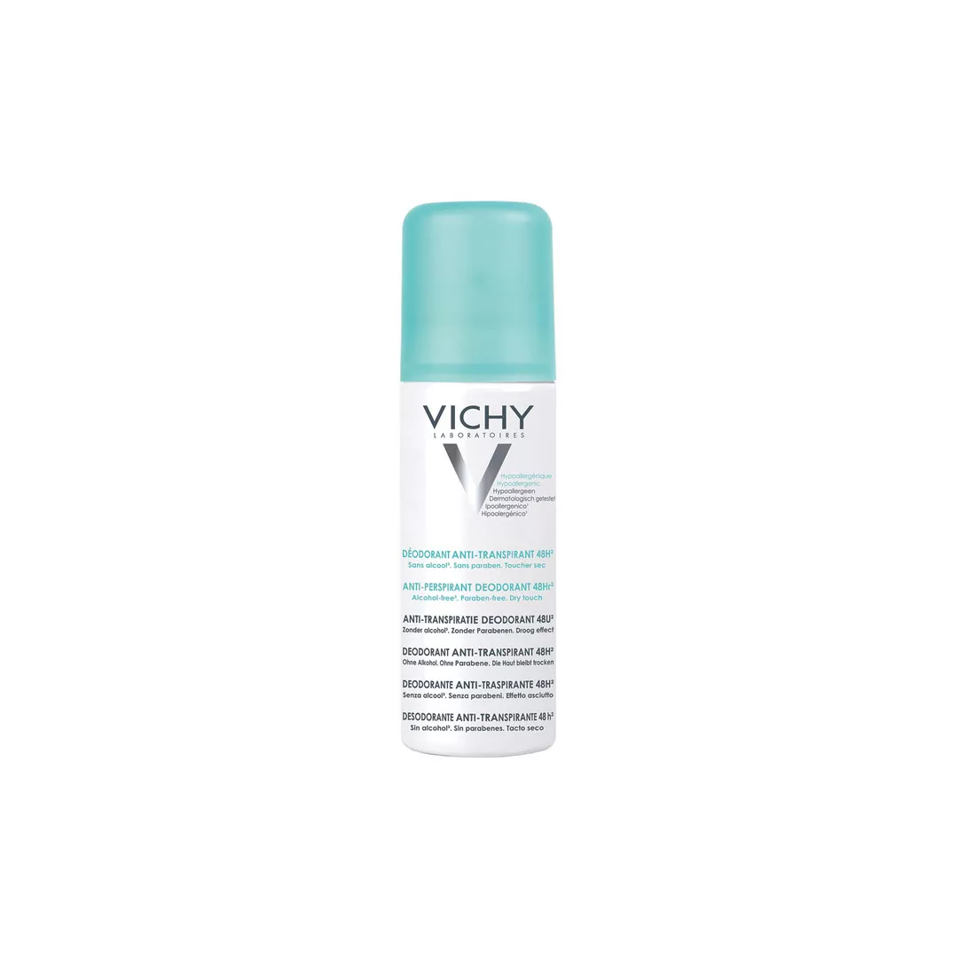 Deodorant spray antiperspirant Vichy fara alcool, 48h, 125 ml, [],https:farmaciabajan.ro